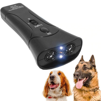 Pet Dog Repeller Anti Barking LED Ultrasonic Training Device